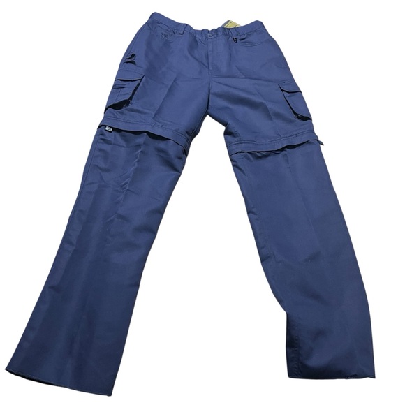 NWT Boy Scouts America Blue Cargo Pants Zip off Switchback Uniform Pant Size 32 - Picture 1 of 9